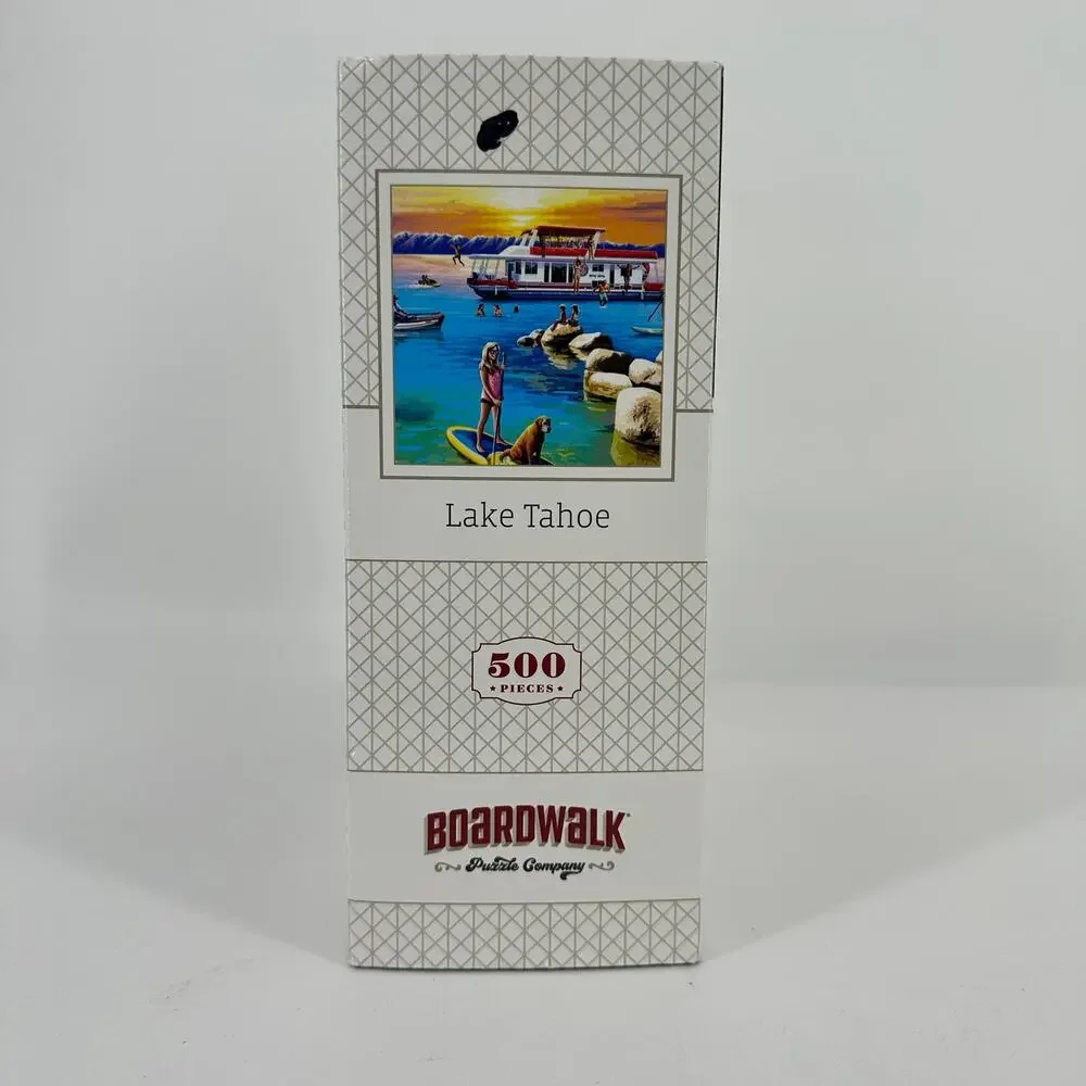 Boardwalk Lake Tahoe California 500 Piece Jigsaw Puzzle Collectible
